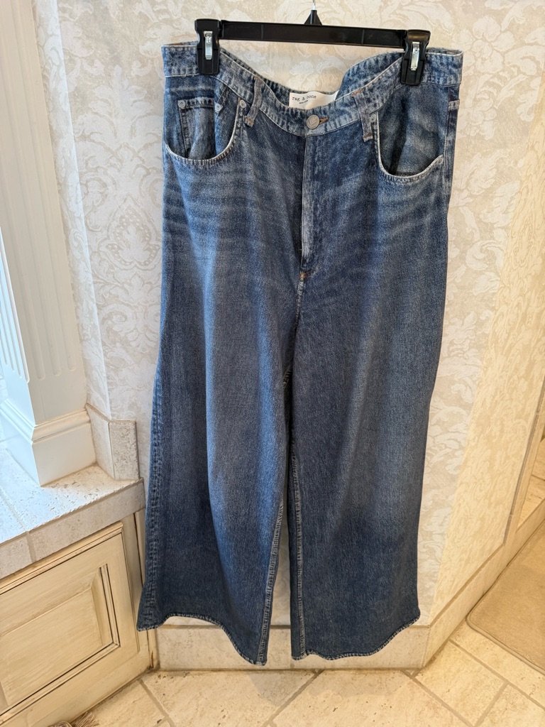 Rag & Bone Miramar Sofie High Waist Terry Sweat Pants Jeans